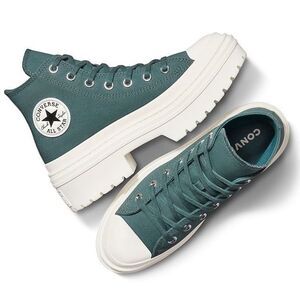 NWB Converse Chuck Taylor All Star Lugged Heel Platform Sneakers Women's 8 Green